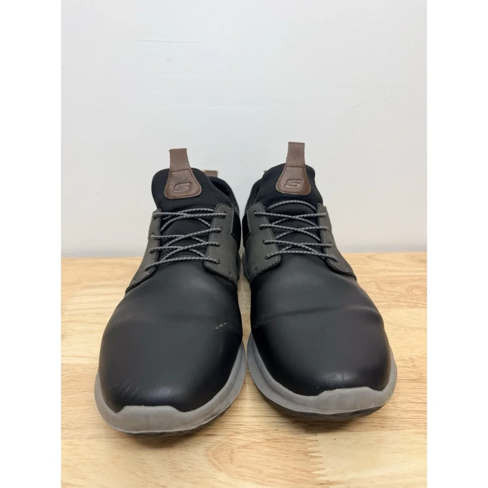 (H3) Mens Skechers Delson 3.0 Men's Casual Shoes Black Gray Color  US 12  #10